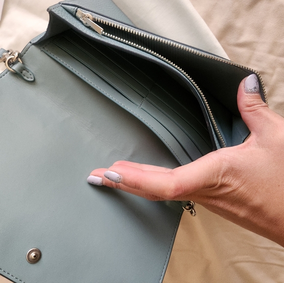 Coach Hayden Foldover Crossbody Clutch Bag in Blue Cloud - Picture 7 of 12